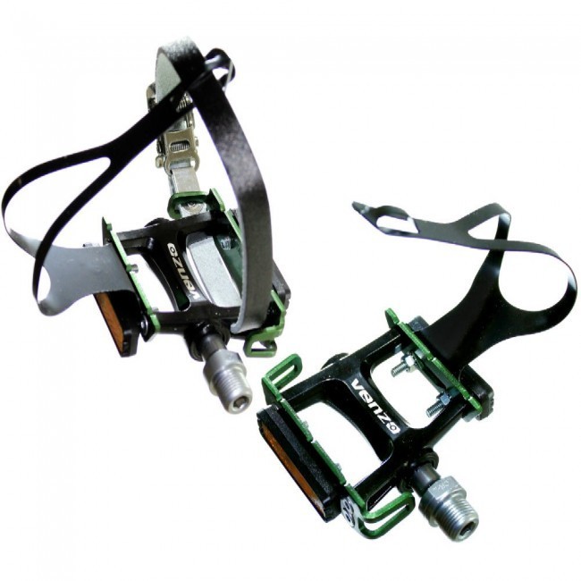 PEDAL TOE CLIP XC VZ E02M 006T VERDE C PUNTILLA