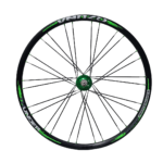 RUEDAS VENZO THUNDER 26 NEGRO/VERDE - Imagen 2