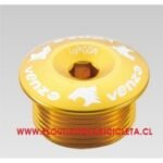 TAPA DE VOLANTE VZ-B14-004 DORADO ALUMINIO 7075 COMPATIBLE VOLANTES SHIMANO - Imagen 2