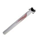 TUBO ASIENTO RAY  BLANCO/ROJO ALUM 31.6x350mm