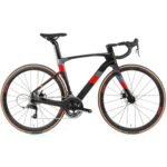 BICICLETA TWITTER RUTA CYCLONE PRO 700 RIVAL 22S CARBONO NEGRO ROJO