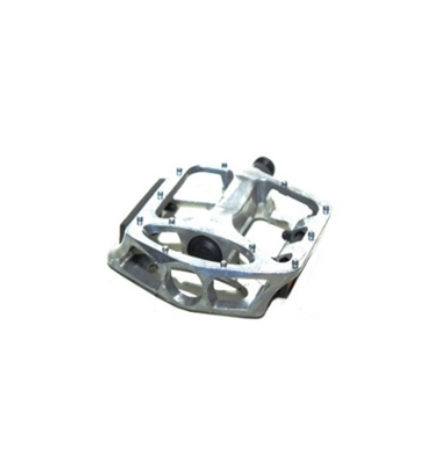 IM02664 PEDAL MTB ALUM. FP-965 SILVER 9 16 C REFLECTOR - Imagen 1