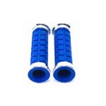 PUÑO GOMA MTB SR-31-01 AZUL TIPO MOTO C CROMADO