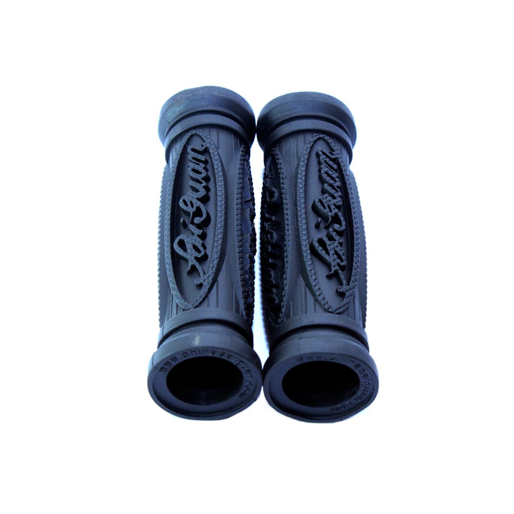 IM03507 PUÑO GOMA MTB SR-32-01 NEGRO LETRA TAPONES SAIGUAN - Imagen 1