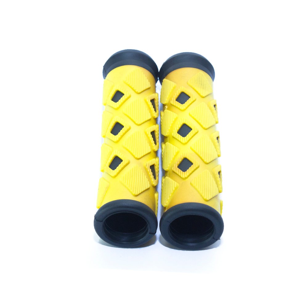 IM03825 PUÑO GOMA MTB SR-33 NEGRO AMARILLO BICOLOR SAIGUAN - Imagen 1