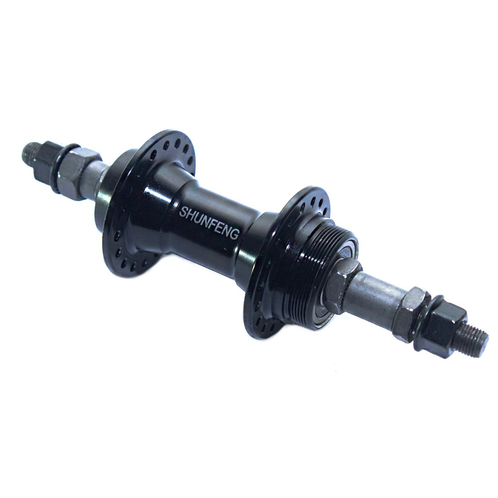 IM06997 MAZA TRASERA 3 8" SF-A213R "NEGRA" ALUMINIO SELLADA 36H. - Imagen 1