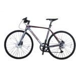 BICICLETA HIBRIDA ALUMINIO PHOENIX 700C TALLA 50"GRIS-ROJO