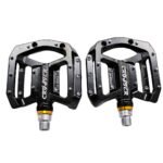 PEDAL CROSTER KP-M80 NEGRO ALUM, ROD. ROLLER. 101X103MM