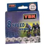 Cadena YBN 8 velocidades 1/2"*3/32" 116L.