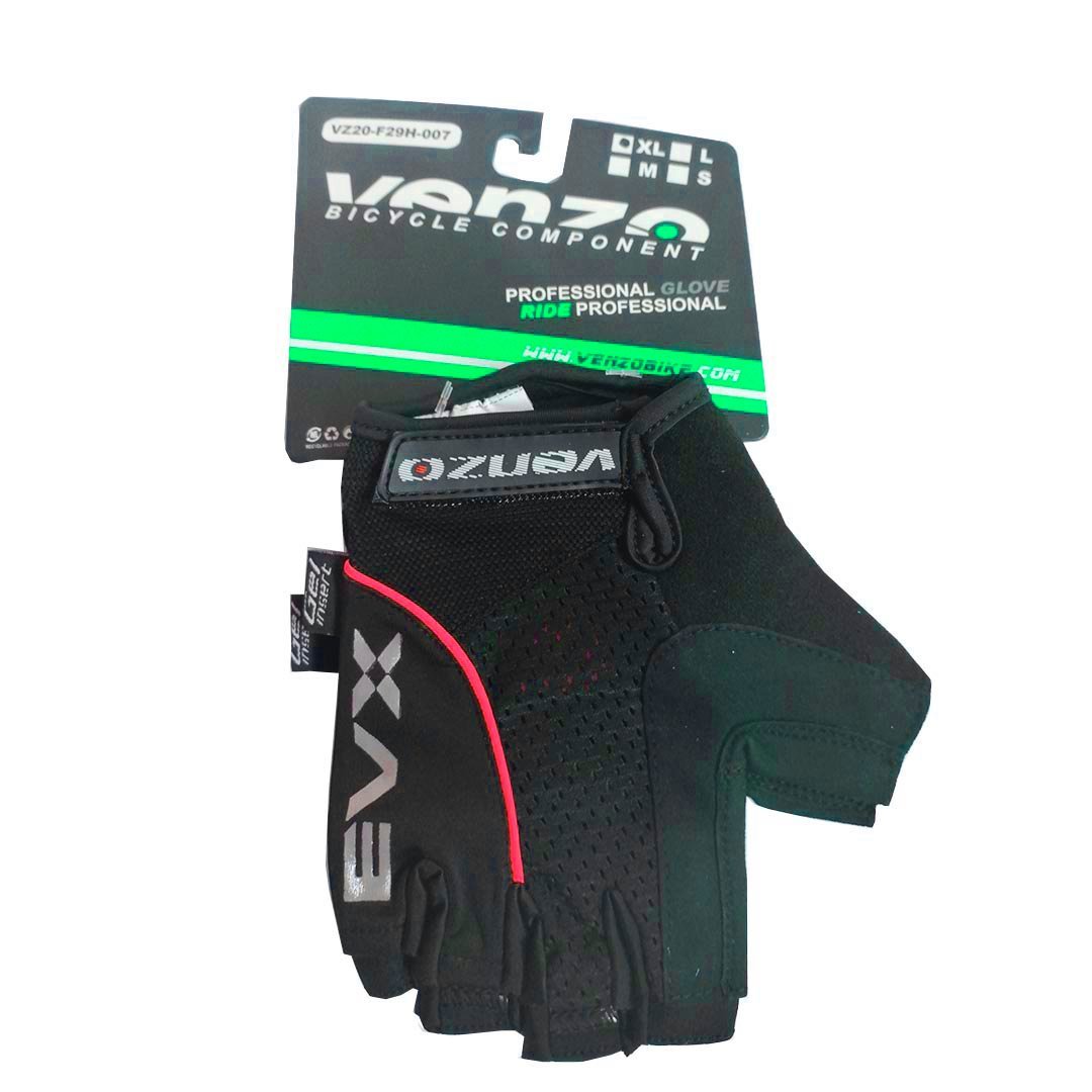 IM08630.jpg GUANTES VENZO EVX D/CORTO MALLA ROJO XL - Imagen 1