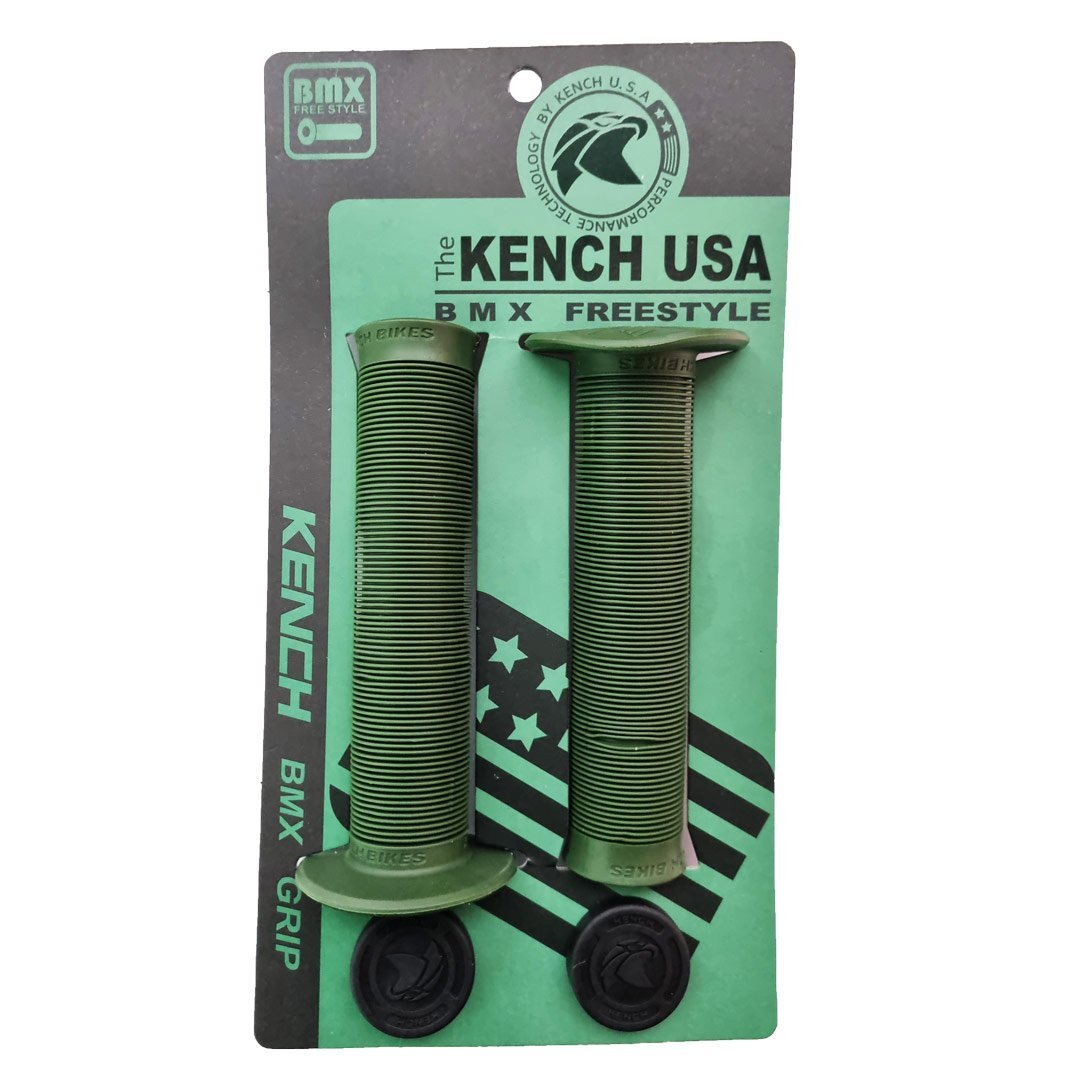 IM08805.jpg PUÑO BMX GOMA 22MMX140MM 138 GRS VERDE MILITAR - Imagen 1