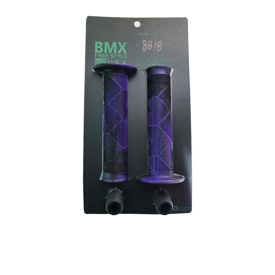 IM08818.jpg PUÑO BMX GOMA MIX 22MMX140MM 138 GRS PURPURA - Imagen 1