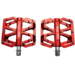 PEDAL CROSTER KP-196 ROJO CNC, ROD. SELLADOS. 98X100MM