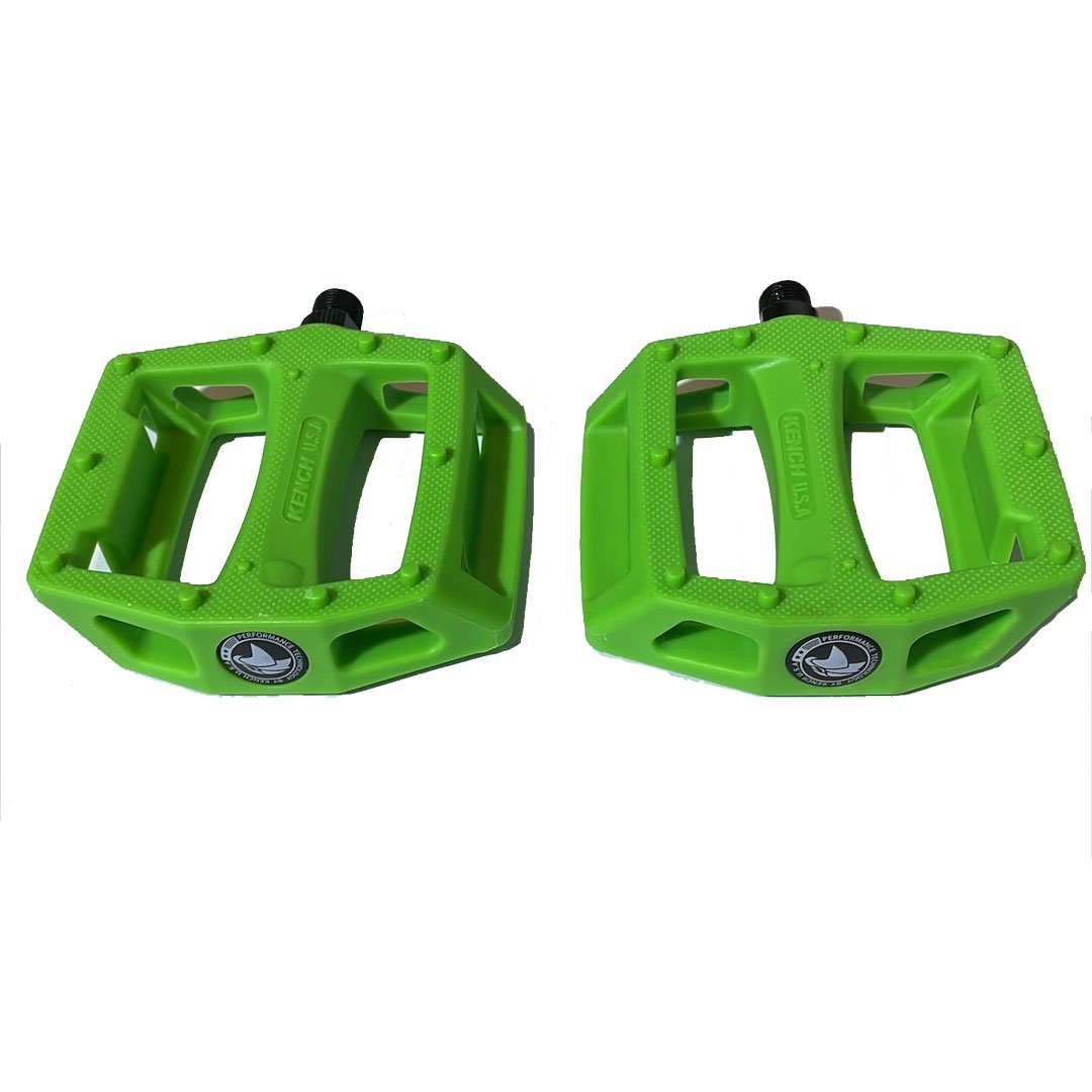 Im07655A.jpg PEDAL BMX FIBRA/CRMO 9/16 100*110*28MM VERDE - Imagen 1