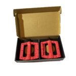 PEDAL BMX ROJO 358 G PRS PLASTICO RODAMIENTO BOLITAS - Imagen 2