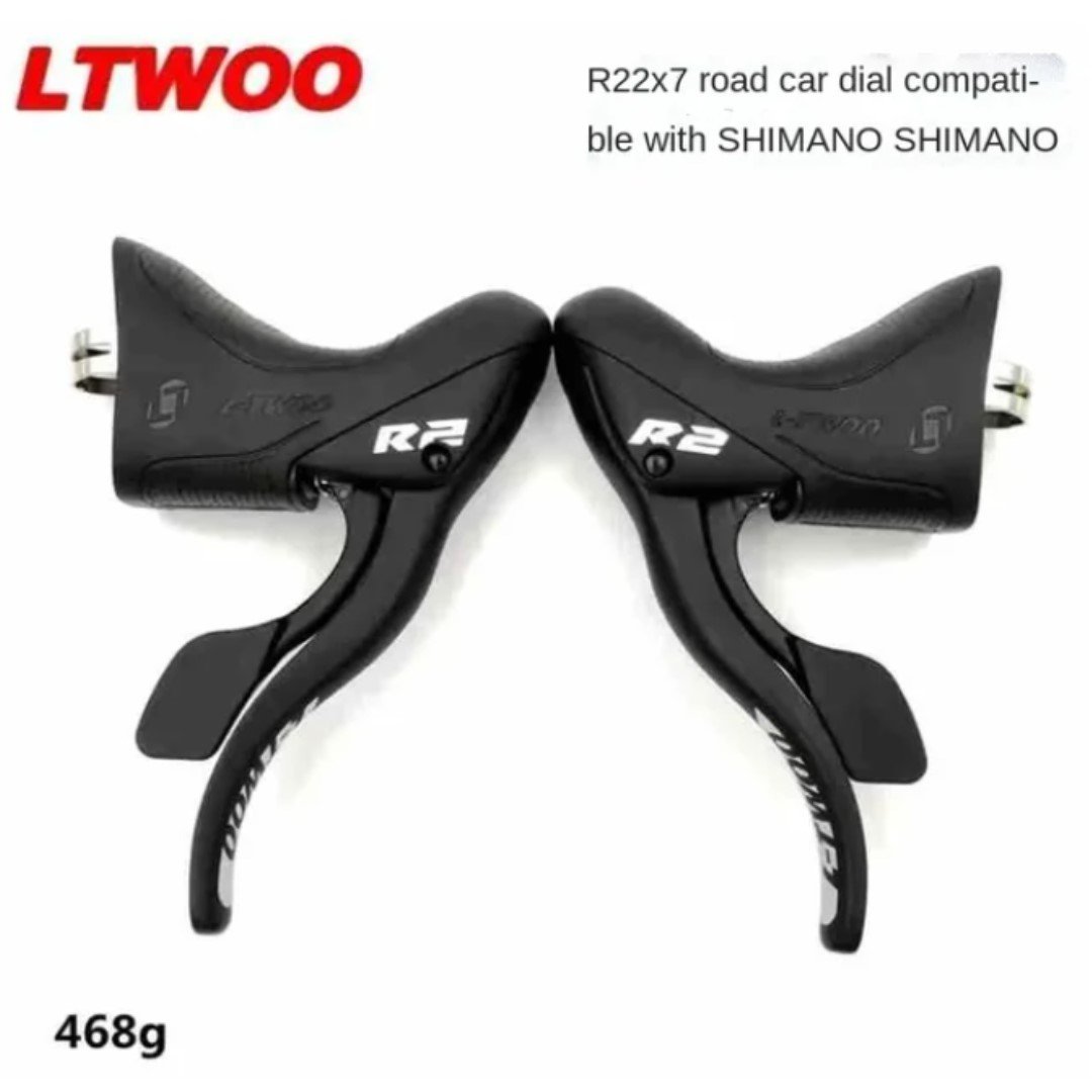 R2-1.jpg PAR SHIFTER-MANILLA CAMBIO RUTA LTWOO R2 2X7V COMP SHIMANO - Imagen 1