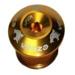 TAPA DE VOLANTE VZ-B14-004 DORADO ALUMINIO 7075 COMPATIBLE VOLANTES SHIMANO