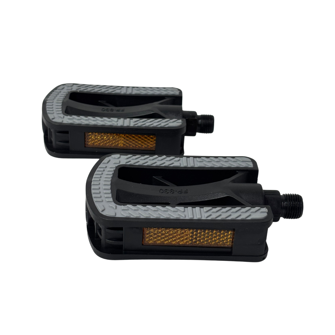 IM02677 PEDAL MTB TEFLON FP-830 BICOLOR 9 16" C REFLECTOR FEIMIN - Imagen 1