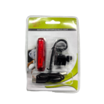 LUZ TRASERA ROJA 35 LUM RECARGABLE JING JI