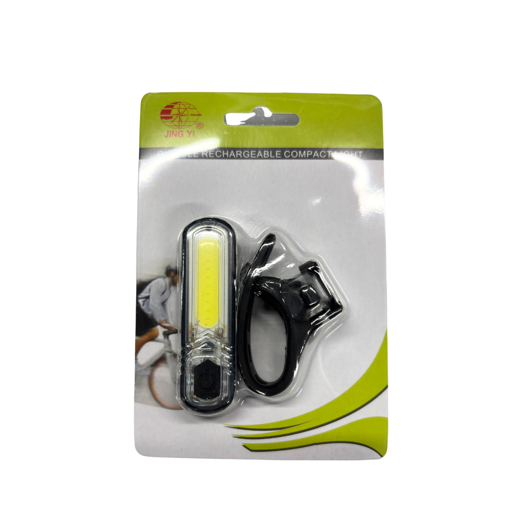 122 LUZ DELANTERA BLANCA 80LUMS RECARGABLE JING YI - Imagen 1