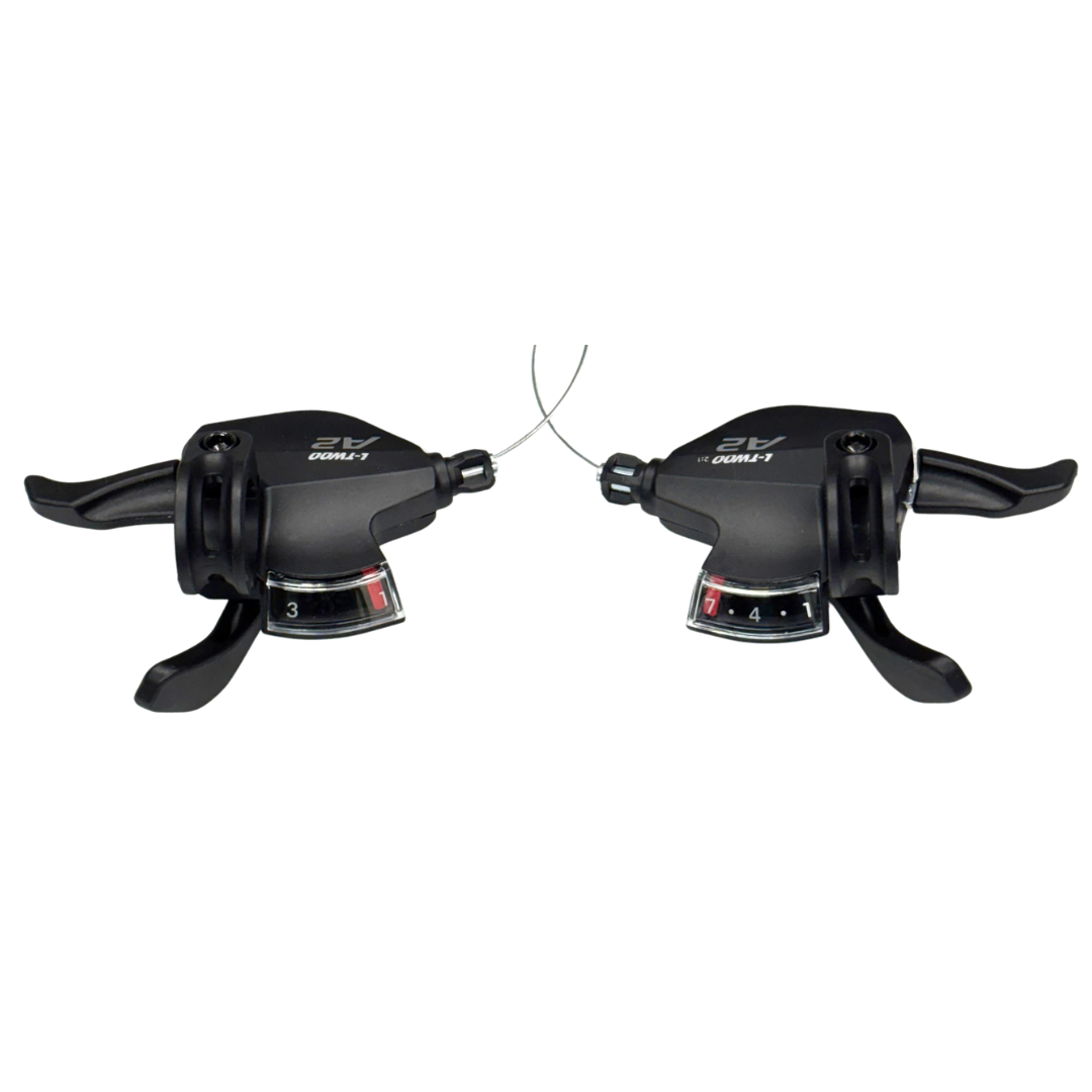 212 PAR SHIFTER LTWOO A2 3X7V SL-V4007-7W-2 VELOCIDADES COMPATIBLE SHIMANO - Imagen 1