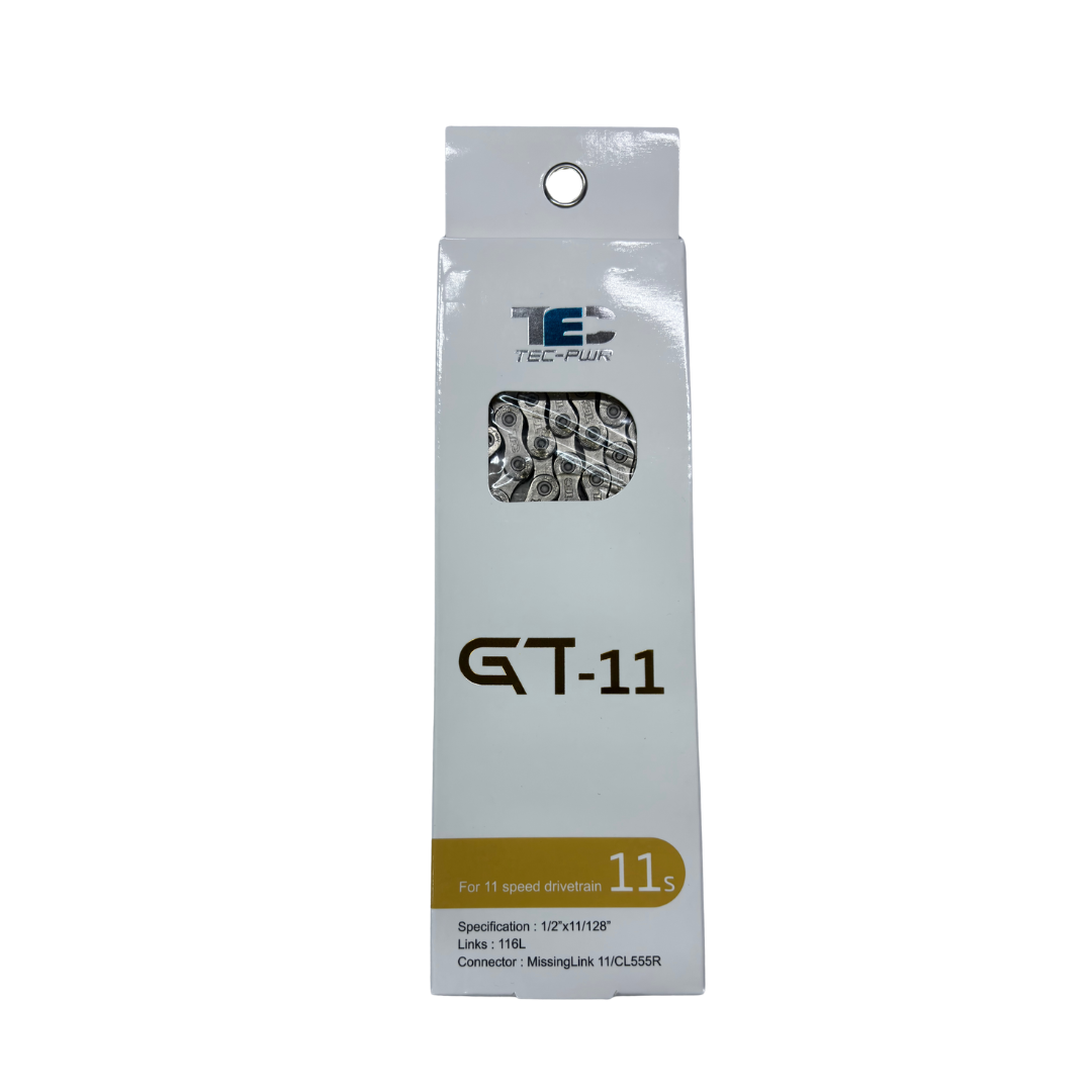 IM09475 CADENA TEC GT-11 11V SILVER 1/2"X11/128"X116L W/CONNECTOR RO-CL555R - Imagen 1