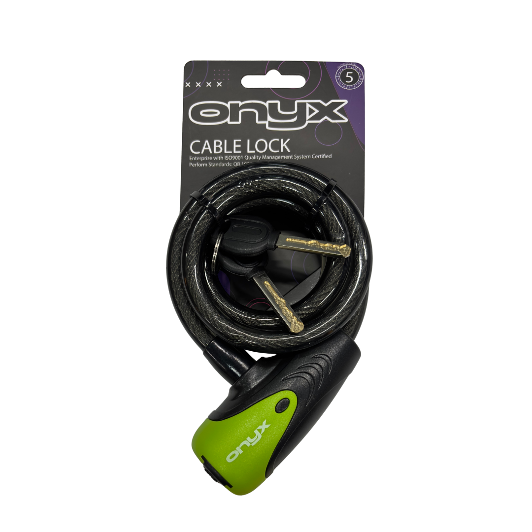 im09460 CABLE LOCK TY568 12X1000MM VERDE ONYX PACKING - Imagen 1