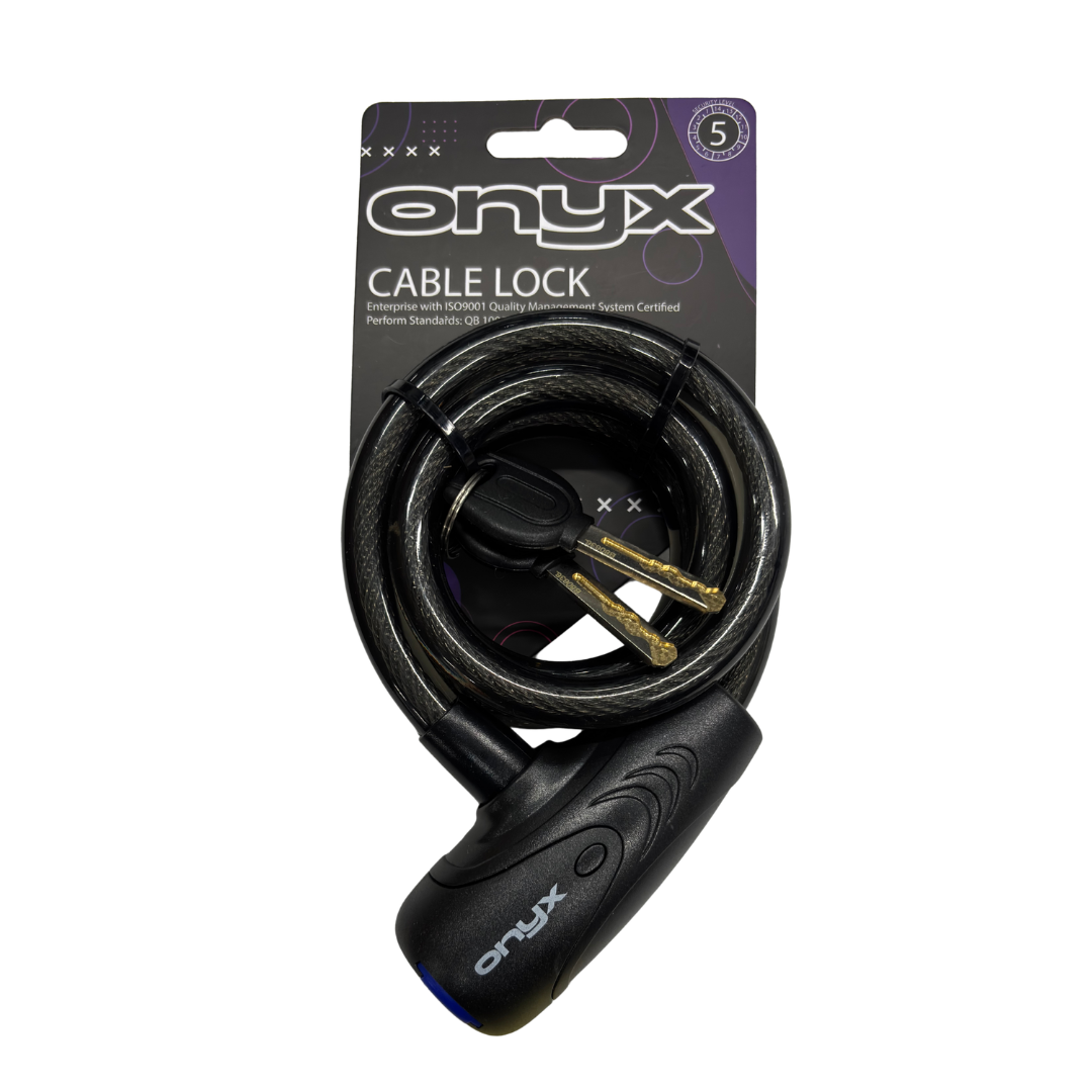 im09461 CABLE LOCK TY568 12X1000MM NEGRO ONYX PACKING - Imagen 1